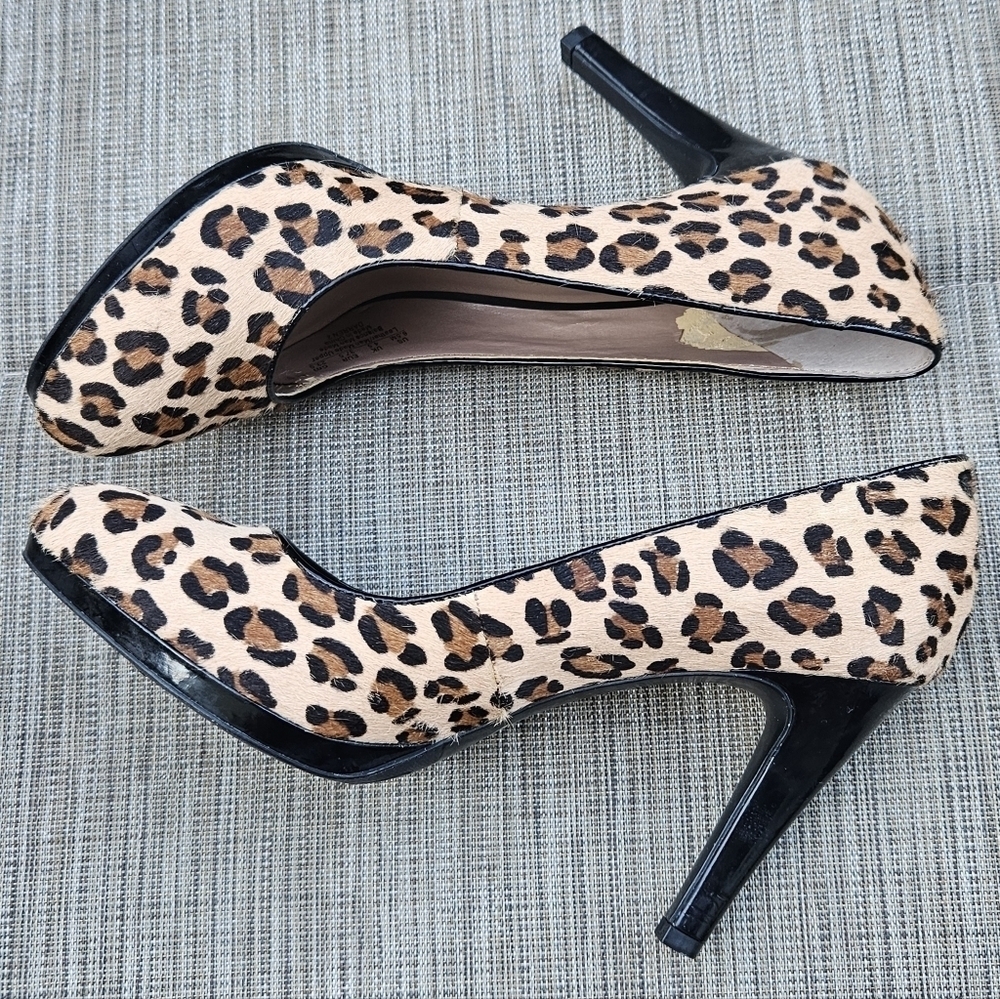 Franco Sarto Leopard Print Pumps Heels Women 6.5M